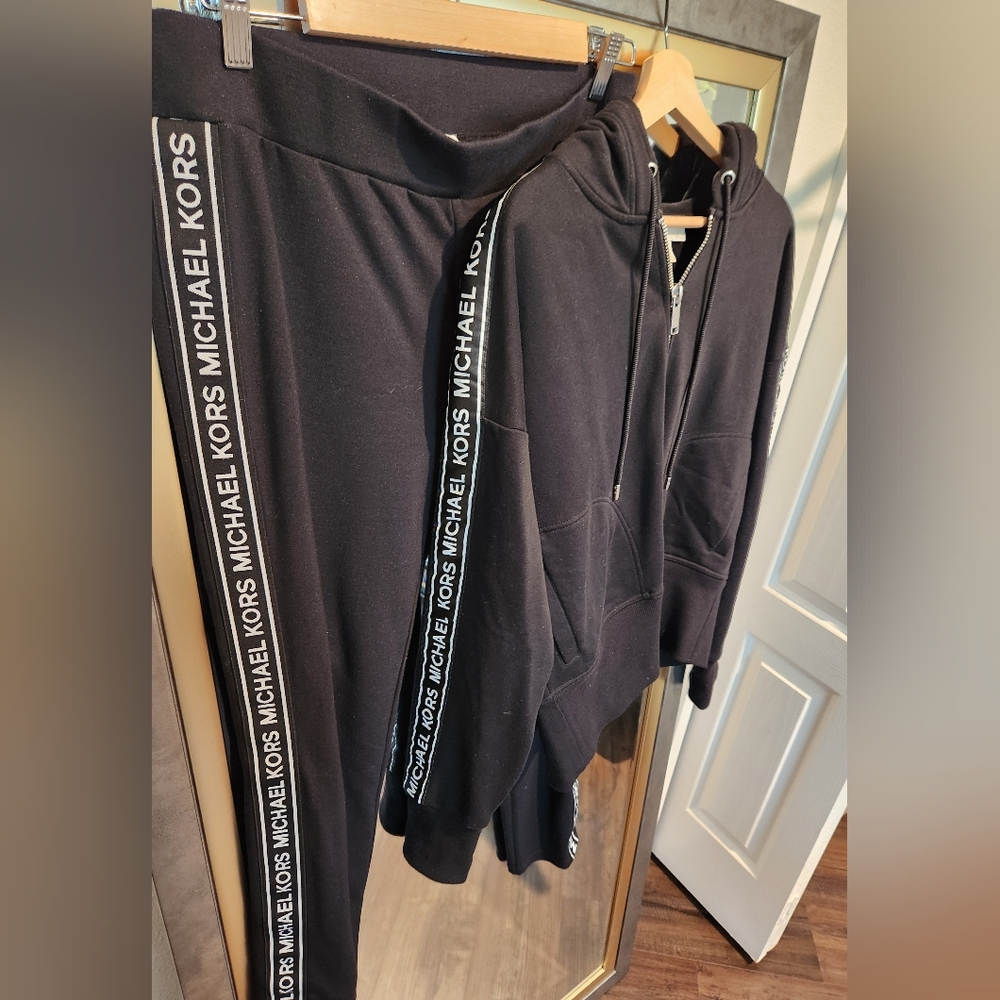 Michael Kors Black 2pc Jogger Set